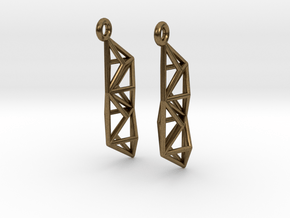 Earrings Construct in Natural Bronze