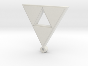 triforce pendant in White Natural Versatile Plastic