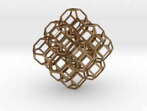 Truncated Octahedra in Natural Brass