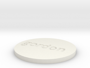 by kelecrea, engraved: gordon in White Natural Versatile Plastic