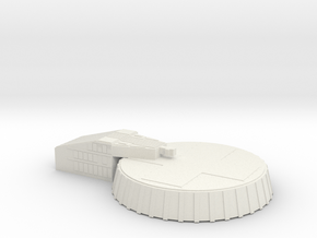 Micro Lunar Landing Pad in White Natural Versatile Plastic