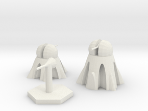 Light, Roof Top, and Stand Alone Heat Ray Turrets in White Natural Versatile Plastic