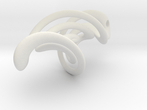 Spiral² 02 (fixed) in White Natural Versatile Plastic