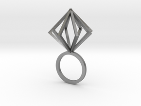 Ring With Box size 9 in Natural Silver