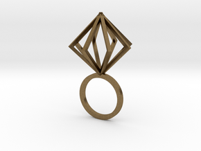 Ring With Box size 9 in Natural Bronze