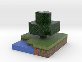 Minecraft tree, summer in Full Color Sandstone