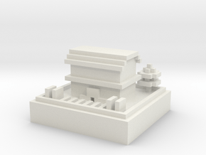 Maison Minecraft in White Natural Versatile Plastic