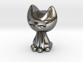 Kissa in Fine Detail Polished Silver