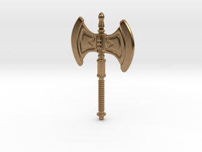 He-Man's Battle Axe scaled for Minimates in Natural Brass