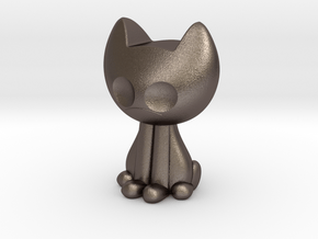 Kissa in Polished Bronzed Silver Steel