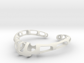 Necklace - Brita in White Natural Versatile Plastic