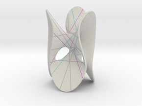 Clebsch Diagonal Surface with Double Six in Full Color Sandstone