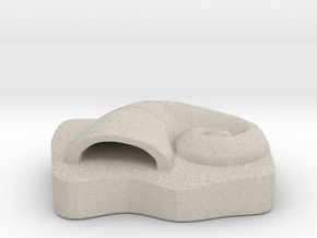 The Great Helix Fossil in Natural Sandstone