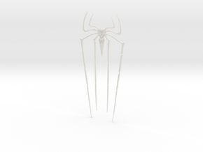 TASM Spider Symbol in White Natural Versatile Plastic
