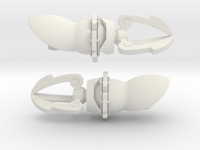 Double Clawshot in White Natural Versatile Plastic