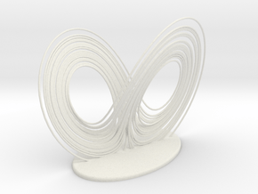 Lorenz Attractor in White Natural Versatile Plastic