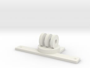 GoPro Rustler Mount in White Natural Versatile Plastic