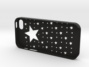 Iphone5,5S Star case,cover in Black Natural Versatile Plastic