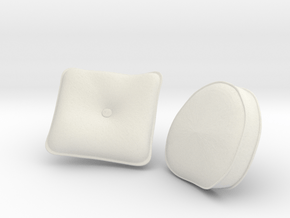 Nautilus Settee Pillows B31 - VL PART 5 in White Natural Versatile Plastic