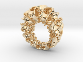 Gyroid Ring in 14K Yellow Gold
