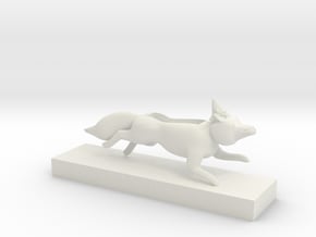 fox and gnome speaker with stand in White Natural Versatile Plastic