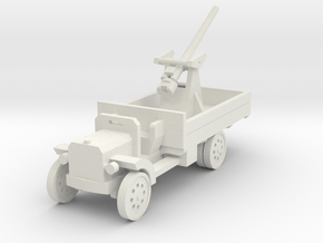 1/144th 3 inch A.A. Mk .1 on Peerless Lorry in White Natural Versatile Plastic