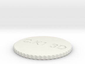 by kelecrea, engraved: C.K1 3D in White Natural Versatile Plastic