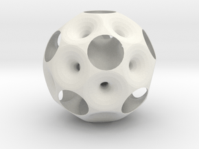dodecahedron inside out 0.2 in White Natural Versatile Plastic