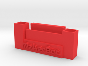 makerbot iphone speaker and pen holder in Red Processed Versatile Plastic