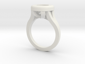 Cushion Ring Web in White Natural Versatile Plastic