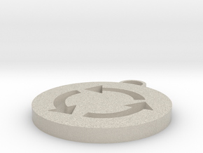 Roundabout Symbol in Natural Sandstone