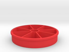 Apple Slicer 100mm/4-in Diameter in Red Processed Versatile Plastic