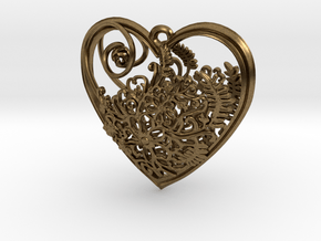 Elven Heart in Natural Bronze