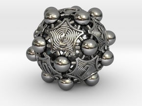 Nucleus D12 in Fine Detail Polished Silver