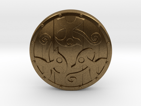 Braced Shield in Natural Bronze