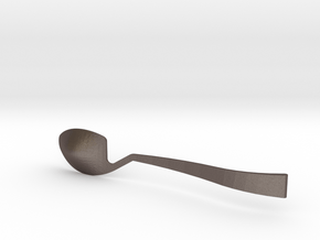 Jinard Flatware Spoon in Polished Bronzed Silver Steel