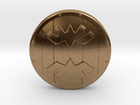 Banded Shield in Natural Brass