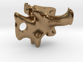 Vertebra #8 25mm with 3mm Hole  in Natural Brass