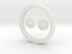 Idler Ring Set in White Processed Versatile Plastic
