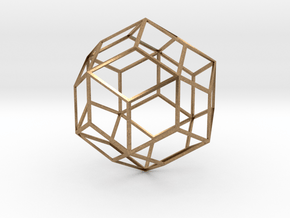 Rhombic Triacontahedron in Natural Brass