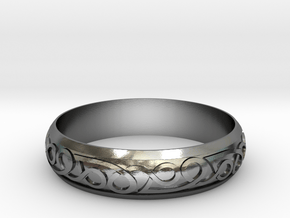 Celtic ring 02 in Polished Silver