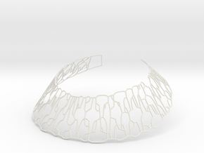 Collar Necklace - white Plastic only - sh02 in White Natural Versatile Plastic