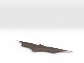 6 In Batarang in Polished Bronzed Silver Steel