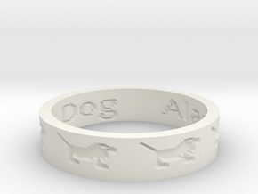 by kelecrea, engraved: Alazar The Gator Dog  in White Natural Versatile Plastic