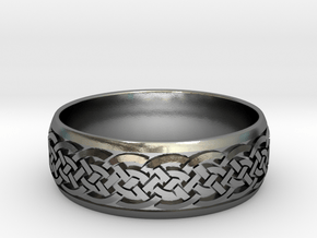 Celtic ring 03 in Polished Silver