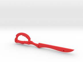 Scissor Blade Small in Red Processed Versatile Plastic