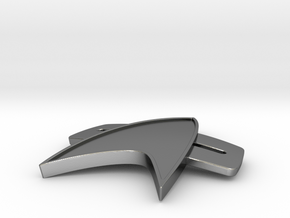 Starfleet 2370s Combadge in Polished Silver