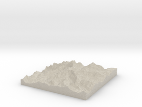 Model of Ives Peak in Natural Sandstone