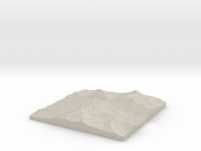 Model of Mount Thielsen in Natural Sandstone