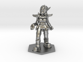 Helja, Dwarven Dracomancer 1:36 Scale in Natural Silver